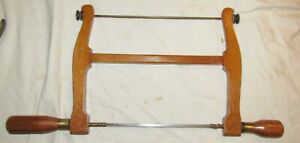 Vintage Wooden bow saw / frame saw woodworking tool saw old tool