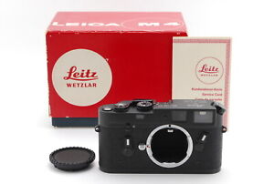 [N MINT Box 1971Yr CLA'd] Leica M4 35mm Rangefinder Film Camera Black From JAPAN