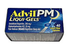 Advil PM Liqui-Gels Ibuprofen Pain Reliever 200mg Liquid 40 Capsules EXP 05/2024