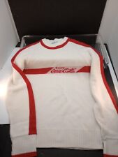 Rare Vtg 50's  Americana Coca-Cola Women's sweater By Imperial Of Milwaukee Sm