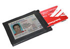 Black Mens Genuine Thin Wallet Credit Card ID Holder Billfold ID holder.