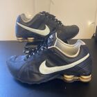 Nike Womens Shox Junior 454339-007 Black Running Shoes Lace Up Low Top Size 10