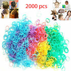 Lot of 2000 Baby Girl Kid Tiny Small Assorted Rubber Bands Elastics Hair Ties