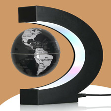 Magnetic Levitation Floating Globe with LED Light, Desk Gadget Decor, Fixture Fl