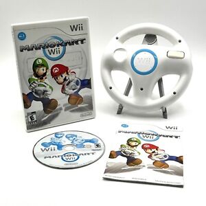 New ListingMario Kart Wii (Nintendo Wii , 2008) Complete In Box With Manual with Wheel