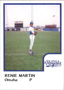 1986 Omaha Royals ProCards 14 Renie Martin Dover DE Overland Park Kansas KS Card