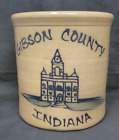Maple City Pottery Crock Gibson County Indiana  Made in USA 1999 ~ Monmouth ILL
