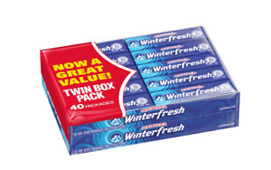 Wrigley's Winterfresh Gum, 5 Count, Pack of 40