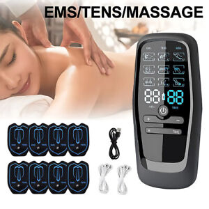 Rechargeable Powerful Tens Unit Muscle Stimulator Machine Device Electrotherapy