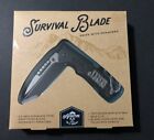 Survival 3.5in Blade Knife (black) With Paracord Adventure Out There NEW