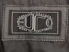 Men's Vintage EURO MOND of California Retro Black Leather Jacket Sz XL