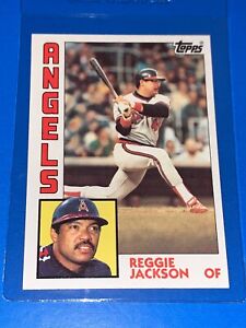 1984 Topps Reggie Jackson Baseball Card #100 California Angels Set Break