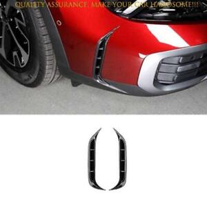 For Kia Sportage NQ5 2023-2024 Carbon Fiber Front Fog Light Eyelid Molding Trim (For: Kia Sportage)