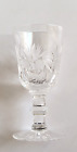 Vintage Bohemian Clear Cut Crystal Pinwheel Port Wine Glass 4.5
