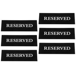 Acrylic Reserved Table Signs for Weddings - Pack of 6