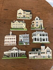 Shelia’s Collectible Houses Lot of 8 Charlottesville Virginia ‘91-01 Monticello