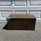 Rare Vtg US Army Military Shipping Transport Case Trunk Chest Footlocker Crate