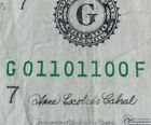True Binary 1 Dollar Bill - 2003 - Circulated - 01101100 - Rare Find 🔥 🔥