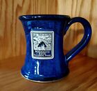 NEW Deneen Pottery Hand Thrown Mug MAMMOTH CAVE NATIONAL PARK blue drip glaze