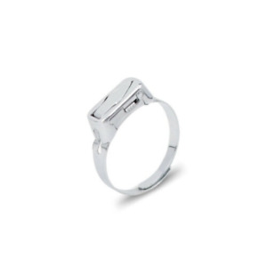 Men's Women's Adjustable Couple Rings Geometric Simple Stainless Steel Rings Ope