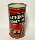 New ListingNATIONAL BOHEMIAN PALE BEER flat top 2 Faced can BALTIMORE Virginia Tax Lid B/O