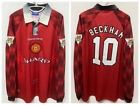 David Beckham 1995-96 Manchester United Retro Premium Jersey Long Sleeve