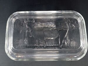 Luminarc Cow Covered Glass Butter Dish