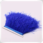 Royal Blue Ostrich Feather Trims Fringes Sewn on Feather 1 Yard