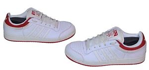 Adidas Top Ten Low Top Basketball Sneakers 2009 White And Red Men's 10