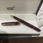 NEW Montblanc Gold Finish Meisterstuck Classique Luxury Red Rollerball Pen 163R
