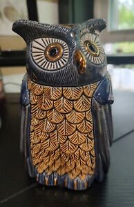 Rinconada Derosa Large Blue Owl Gold Trim 6