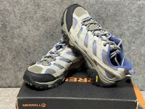 Merrell Moab Ventilator Aluminum Marlin J06018 Hiking Shoes Womens Size 6 W Blue