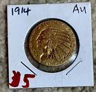 New Listing1914-P $5 Indian Head Gold Half Eagle, Beautiful coin