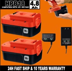 18V for Black & Decker HPB18 18 Volt 4.5Ah Battery /Charger HPB18-OPE 244760-00A