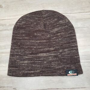 Mossy Oak Beanie Knit Cap Hat OS Brown Winter Stretch