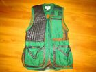 LL BEAN Vtg 1980s 90s Leather Fishing Tackle Vest jacket Large Outdoor USA L EUC