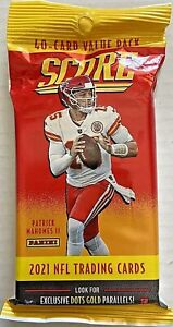 2021 SCORE FOOTBALL VALUE CELLO PACK SEALED AUTO RC JUMBO FAT QTY AVAIL