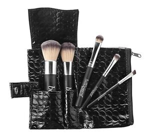 Bellapierre 5 Piece Makeup Travel Brush Set Cruelty-Free Synthetic Brushes