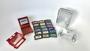 New ListingGameboy Advance SP AGS-101 With Game Lot Of 18 Games, EXTRAS, And Charger