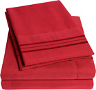 New Listing1500 Supreme Collection Bed Sheet Set - Extra Soft, Elastic Corner Straps, Deep