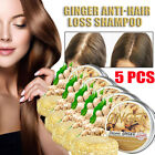5~Ginger Hair Growth Shampoo Bar Soap Hair Regrowth Anti Hair Loss Damage Repair