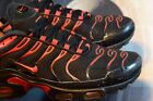 Nike Air Max Plus CU4864-001 Men's Black Lace-Up Running Sneaker Shoes US 10