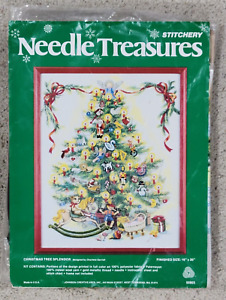 NEW Needle Treasures Stitchery Crewel KIT - CHRISTMAS TREE SPLENDOR, Complete