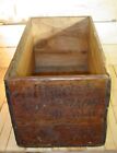 Antique Wood Shoe Advertising Crate THE MERY CALF BALS Hatch & Emery Chicago IL