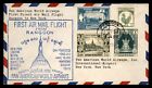 Mayfairstamps Burma 1953 Rangoon Pan Am to New York First flight Cover aaj_74337