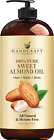 Sweet Almond Oil 100% Pure Natural Premium Therapeutic Grade Carrier Oil Essenti