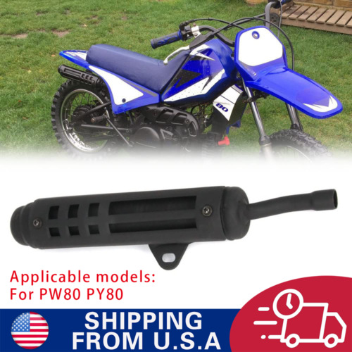PW80 Exhaust Muffler Silencer Tail Pipe For PW80 PY80 All yeas DirtBike Silencer (For: Yamaha PW80)