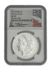 2021 P Morgan Silver Dollar NGC MS70  FDOI FIRST DAY ISSUE SIGNED BY THOMAS URAM