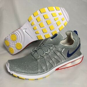 Nike Running Shoes Mens 10 Gray Silver Shox Gravity Training Metallic AR1999-046