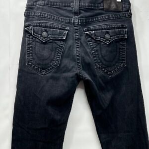 True Religion Jeans Mens 33 fit (34x33) Black Ricky USA Made (EDDEtru52)